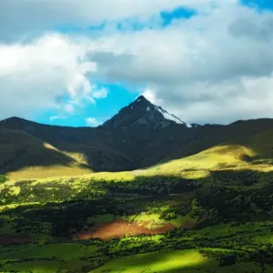 Arthur Pass Print: Uneven Light Over New Zealand Mountains