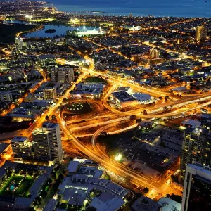 Above urban Melbourne Above urban Melbourne
