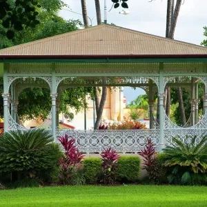 Victorian architecture as gazebo, building, old, traditional, wood, wooden house, terrace, park, garden, Townsville, Queensland, Australia, Oceania