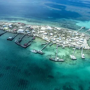 Houtman Abrolhos Islands High Angle View Print
