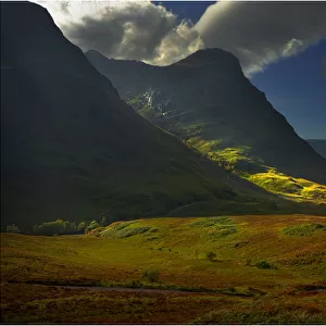A view to Buachaille Etive More, highlands of Scotland