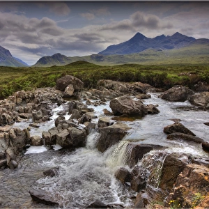 A view to the Cuillins near Sligachan, Isle of Skye, inner Hebrides, Scotland