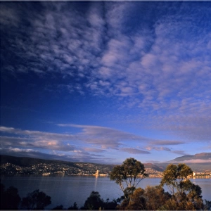 View across the Derwent Estuary, Hobart, Tasmania, Australia