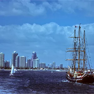 A view of the Gold coast from the water, Queensland, Australia