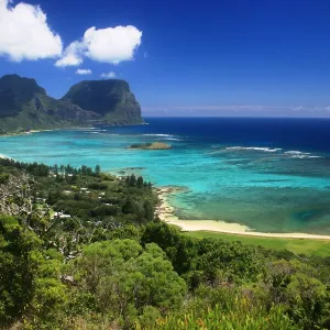 View of lagoon from Malabar Hill, Lord Howe Island