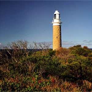 A view to the lighthouse at Eddystone Point, on the east coastline of Tasmania