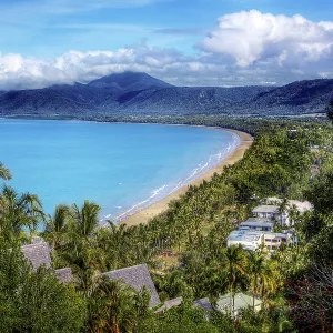 View of Four Mile Beach, Port Douglas, Cairns, Far North Queensland, Australia