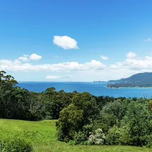 View over Pirates Bay, Eaglehawk Neck, Tasmania View over Pirates Bay, Eaglehawk Neck, Tasmania