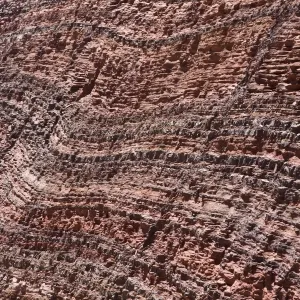 View of a rocky surface from above, Port Hedland, Western Australia, Australia