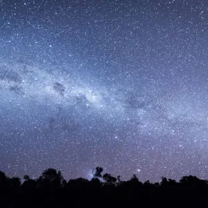 Vivid milkyway surrounded by billions of stars in the night sky in Australia