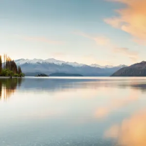 Wanaka - Lone tree sunrise at lake wanaka