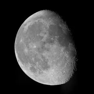 Lune déclinante Gibbeuse de Sydney en Australie.