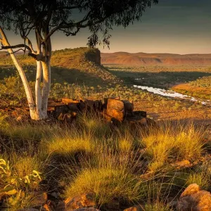 Brancos Lookout Print at Dusk over Elquestro River Brancos Lookout Print at Dusk over Elquestro River