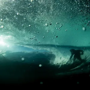 Under water