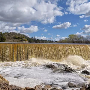 Water Flowing over Marsden Weir, Goulburn, New South Wales