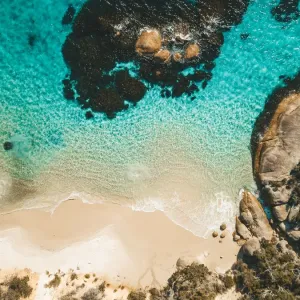 Waterfall Beach Albany Print - Drone Aerial View