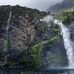 Waterfall, Milford Sound