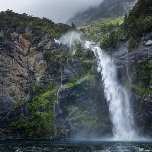 Waterfall, Milford Sound Waterfall, Milford Sound
