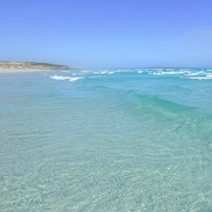 Wave breaking. Pristine ocean. South Australia