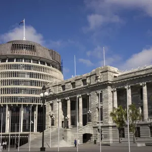 Wellington Parliament Building, the Beehive and the Parliamentary Library Wellington Parliament Building, the Beehive and the Parliamentary Library