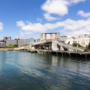 Wellington waterfront in New Zealand capital city