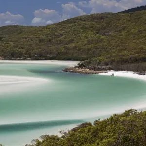 Whitehaven Beach, Hill Inlet, Tounge Point, Whitsunday Island, Whitsunday Islands, Queensland, Australia