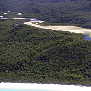 Whitsundays islands aerial view, Australia