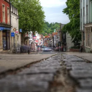 Winchester High Street and old clock tower