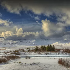 A winter Landscape in Central Iceland