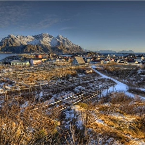 Winter view of Henningsvaar
