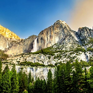 Yosemite Falls at sunrise