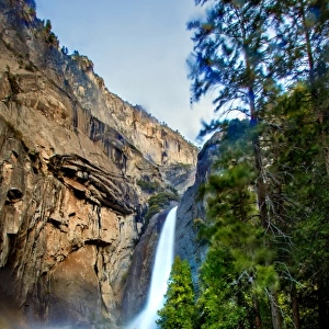 Yosemite Waterfall and stream
