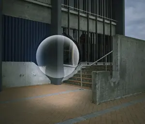 Transparent Prints: absence, bubble, building, city, clear, color image, computer graphic, concept, copy space