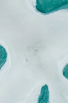 Abstract aerial image of Lake Dumbleyung, Australia