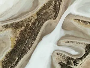 Images Dated 2022 September: Abstract salt lake