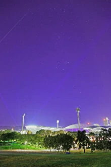 Images Dated 27th September 2015: Adelaide Oval at night with the southern cross stars overhead. Adelaide. South Australia