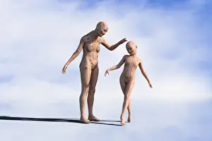 Donald Iain Smith Prints: admiring, age, ai, android, artificial intelligence, augmented reality, barefoot