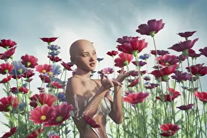 Droid Prints: admiring, ai, android, ar, artificial intelligence, augmented reality, beauty in nature