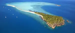 Medium Group Of Objects Prints: Aerial Langford Island, Whitsundays