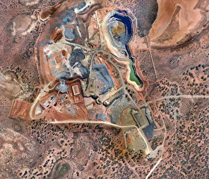 <b class=qtipBold><figcaption>Aerial Minining Pattern</figcaption></b><br>Industrial mining operations in Western Australia<br><em>© This content is subject to copyright.</em> Aerial Minining Pattern
