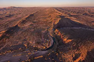 Aerial photography of the West Macdonnell Ranges west of Alice Springs, Northern Territory Austraila