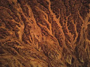 Images Dated 2nd August 2019: Aerial shot of rock textures at James Price Point, Western Australia
