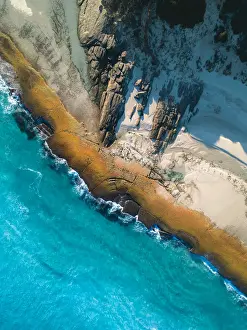 Aerial View of 11 Mile Beach Esperance Western Australia - 4K DRONE
