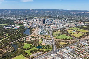 aerial view adelaide south australia