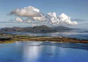 Images Dated 10th September 2011: Aerial view of Alesund airport and coastline