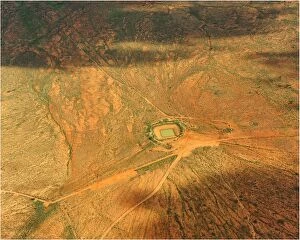 Images Dated 2011 July: An Aerial view of the Australian outback, showing the vibrant colours of the Landscape