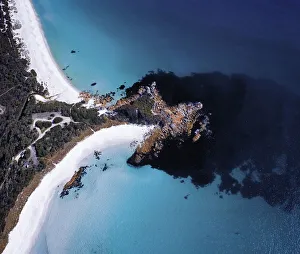 Aerial view of the Bay Of Fires Aerial view of the Bay Of Fires