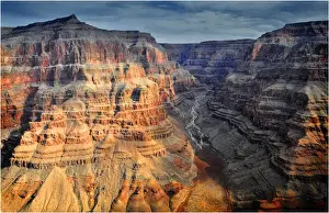 Grand Canyon National Park Prints: Aerial view of the Colorado Plateau near the western end of the Grand Canyon