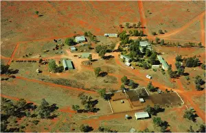 Farmhouse Prints: Aerial view of Comeroo station