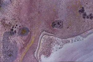 Images Dated 2021 July: Aerial view looking down onto colourful Sandstone slabs - Colourful Textured Abstract